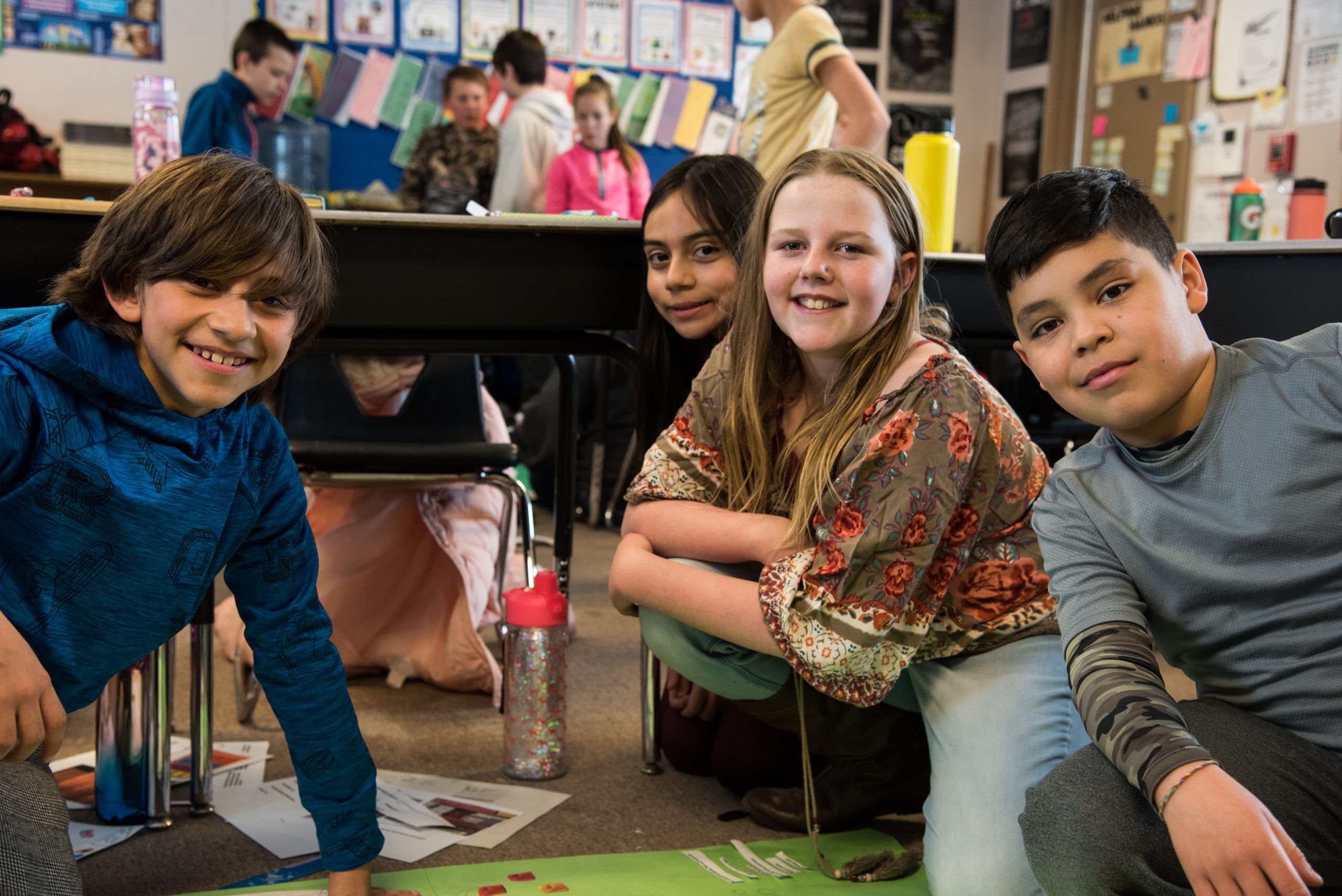 Students smiling